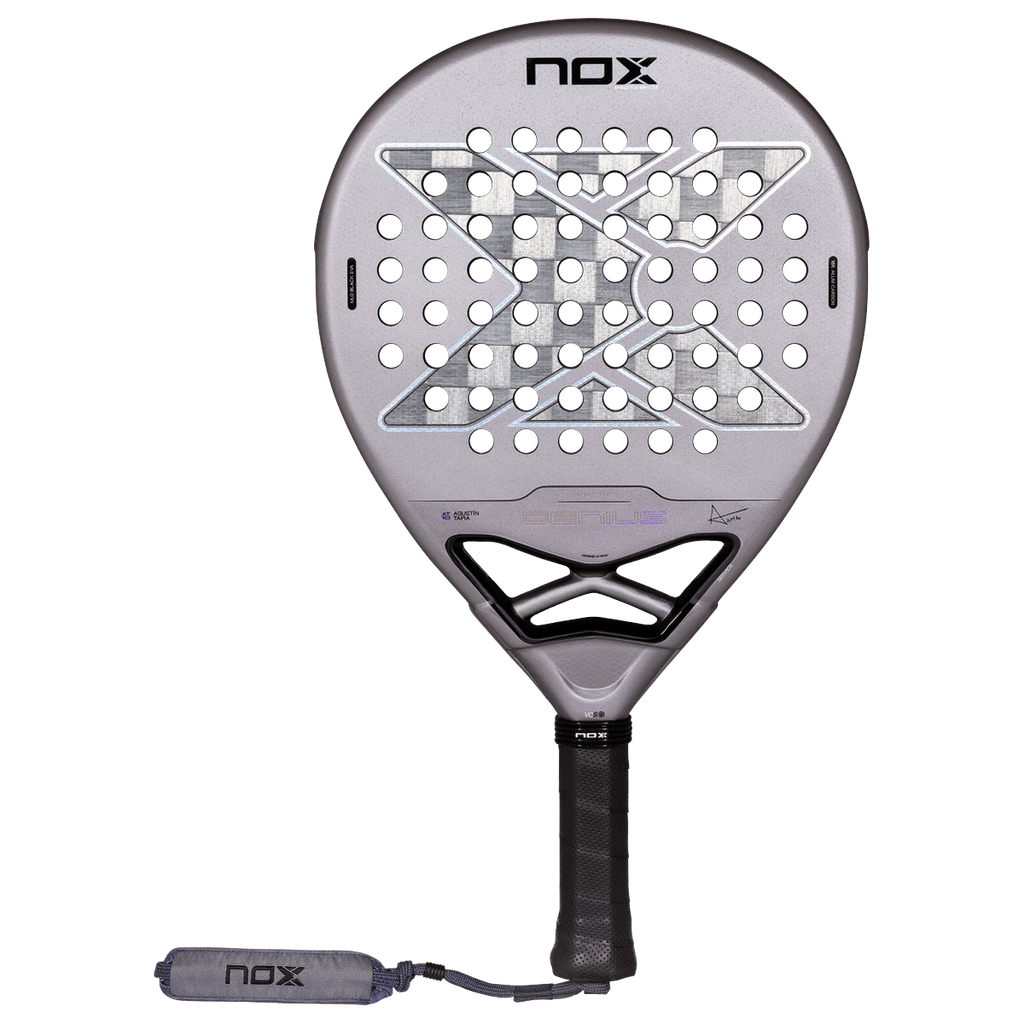 Pala de pádel NOX Genius 18K Alum by Agustín Tapia 2027, vista frontal