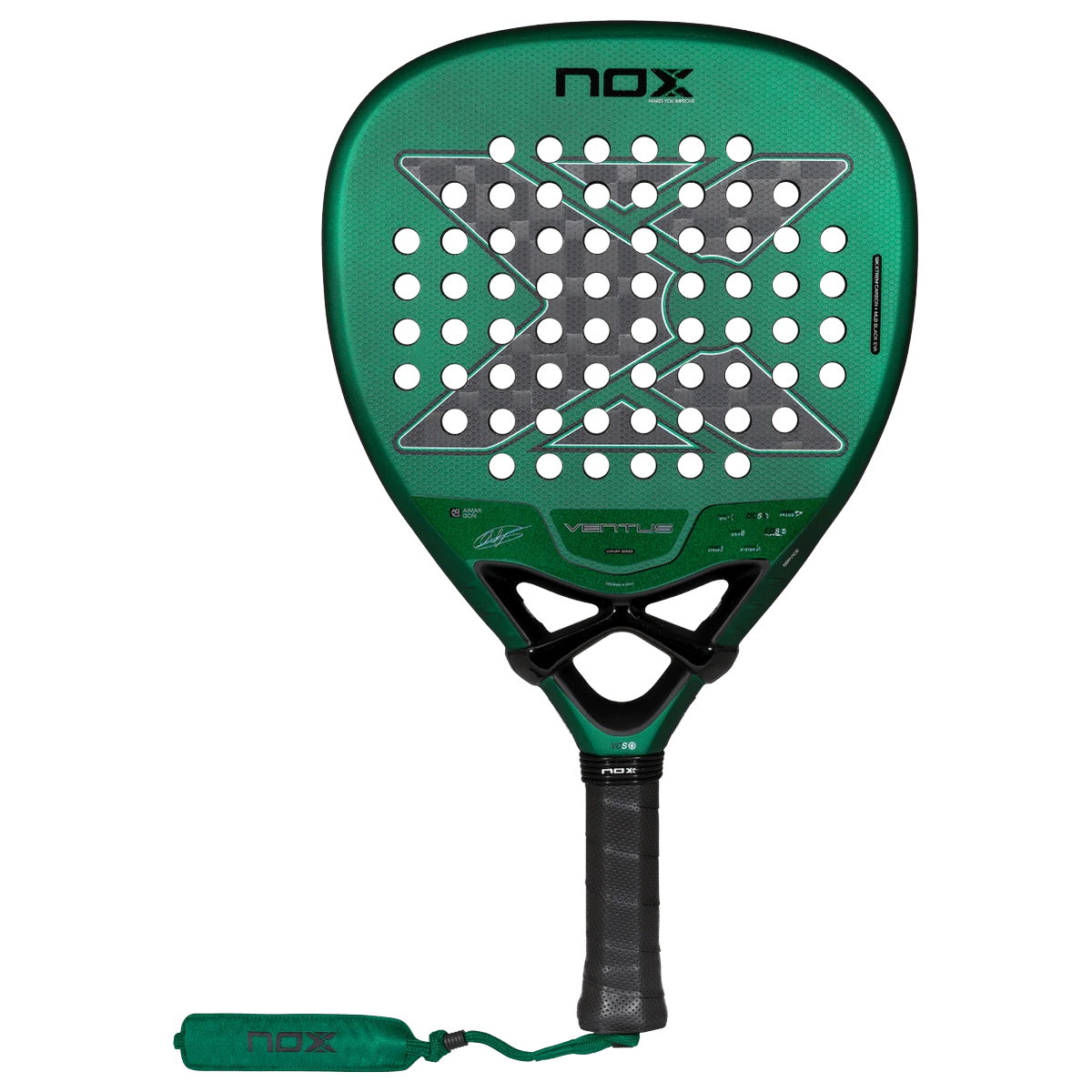 Pala de pádel NOX Ventus Attack 12K XTREM by Aimar Goñi 2027, vista frontal
