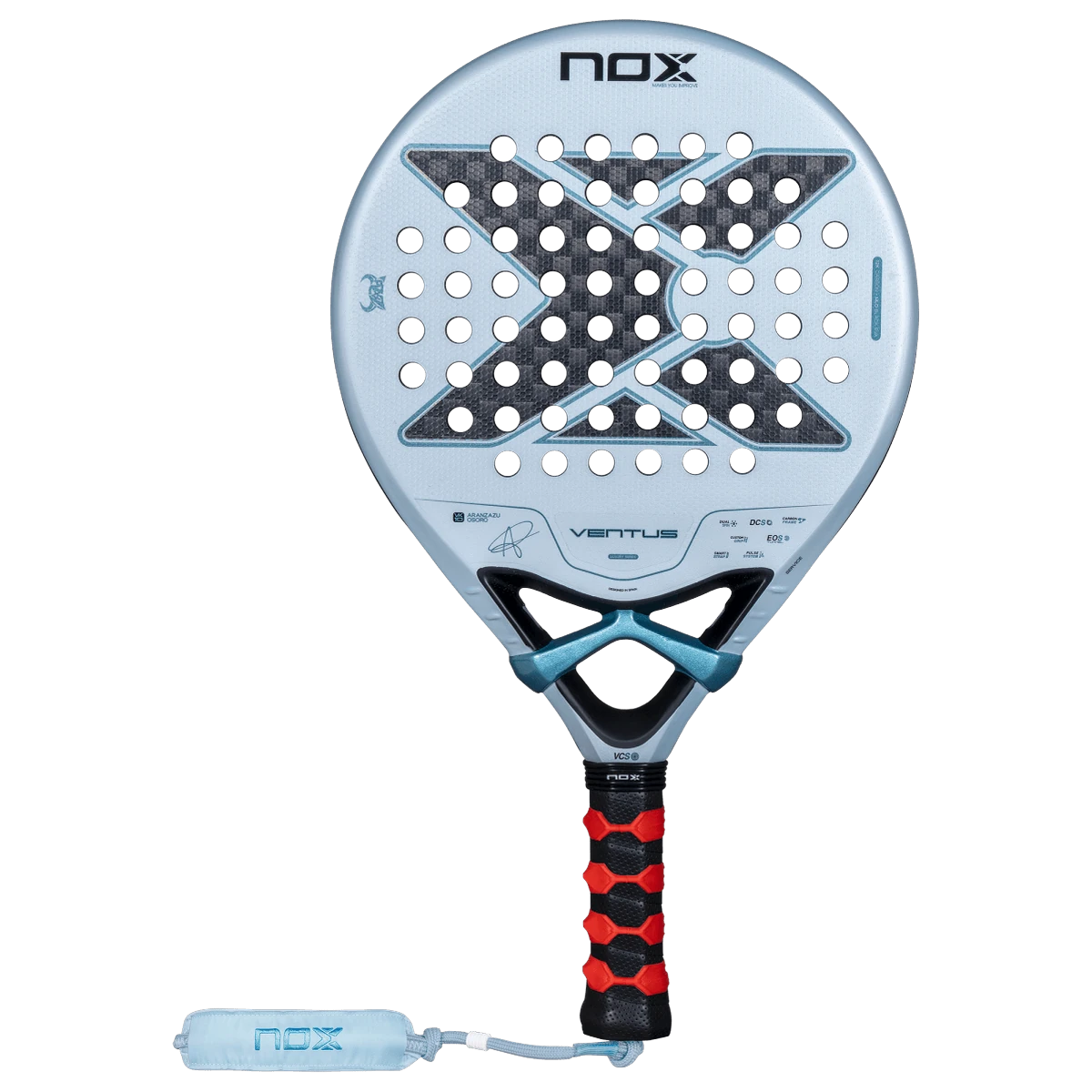 Pala de pádel NOX Ventus Control 12K by Aranzazu Osoro 2027, vista frontal
