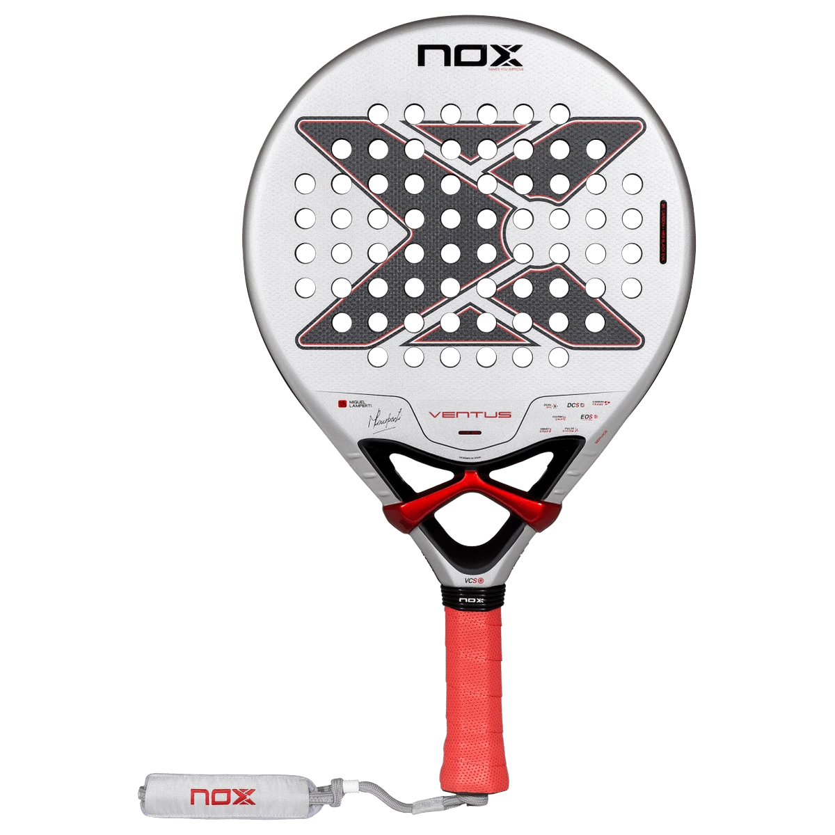 Pala de pádel NOX Ventus Control 3K by Miguel Lamperti 2027, vista frontal