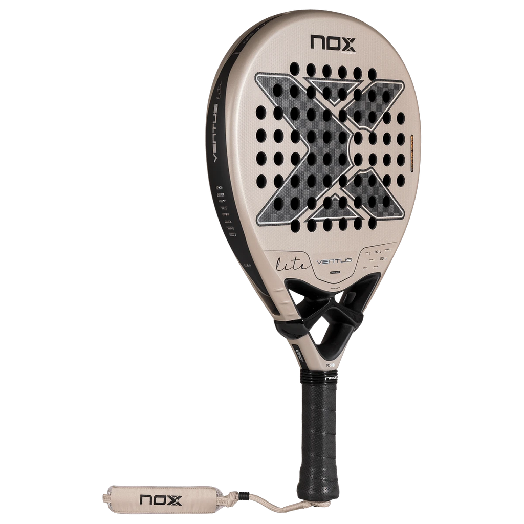 Pala de pádel NOX Ventus Hybrid 12K Lite 2027, vista 3/4